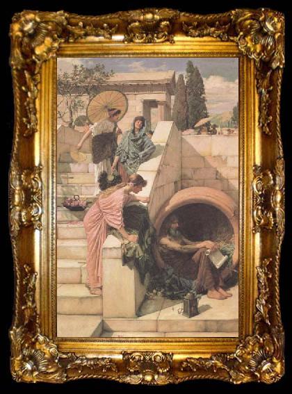 framed  John William Waterhouse Diogenes (mk41), ta009-2